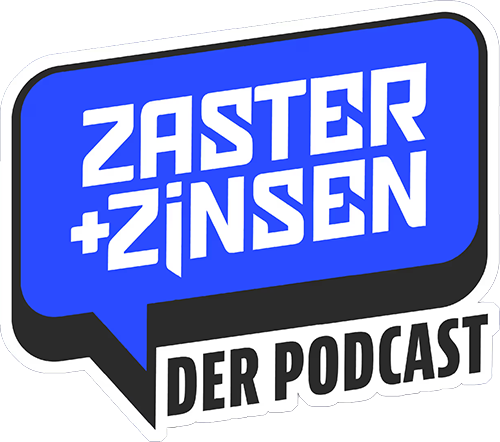 Logo vom Podcast Zaster + Zinsen